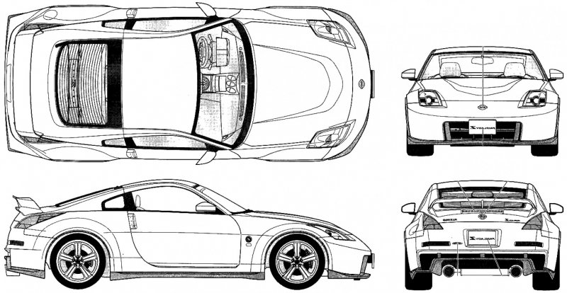 Nissan 350z Blueprint