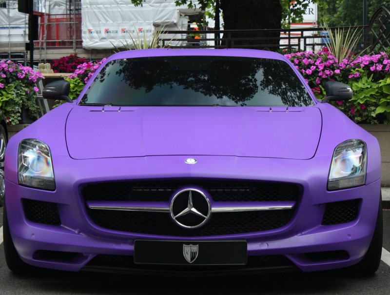 Mercedes-Benz SLS фиолетовый