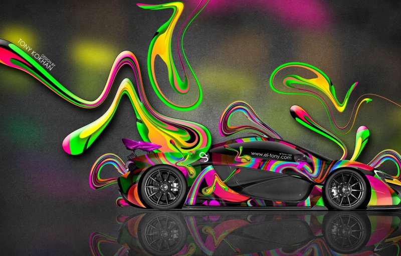 MCLAREN p1 Neon