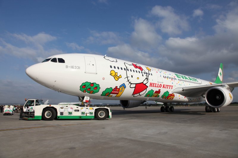 Eva Air hello Kitty 777