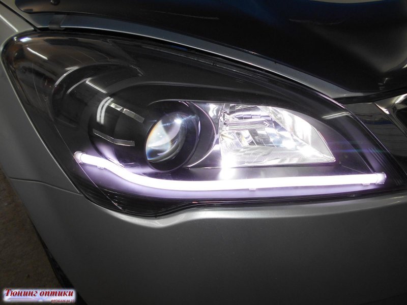 Фары Kia Ceed ed 2008 с ДХО