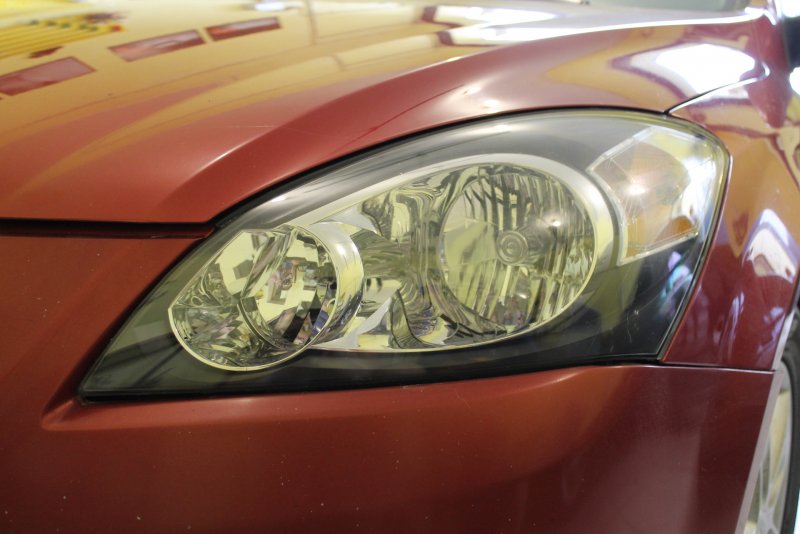 Kia Ceed 2008 полировка фар
