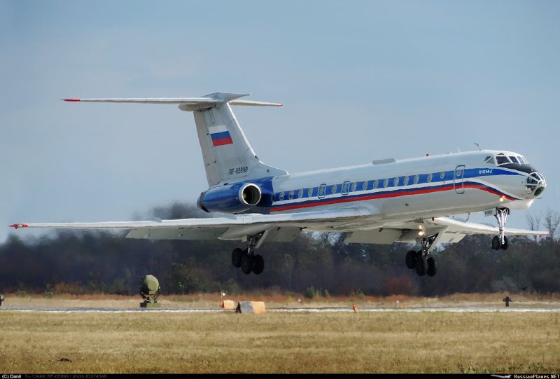 Ту-134 пассажирский самолёт 1986
