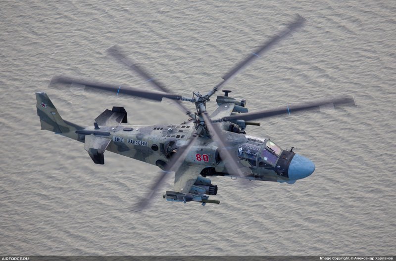 Ка-52 ПТУР атака