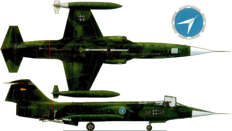 F-104 Starfighter профиль крыла