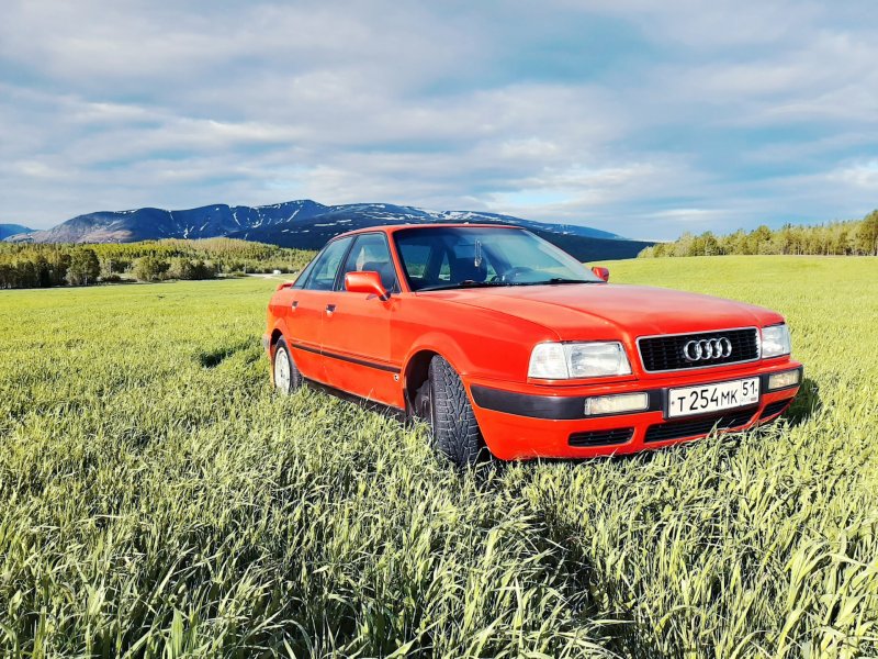 Audi 80 b3 сине-зеленый