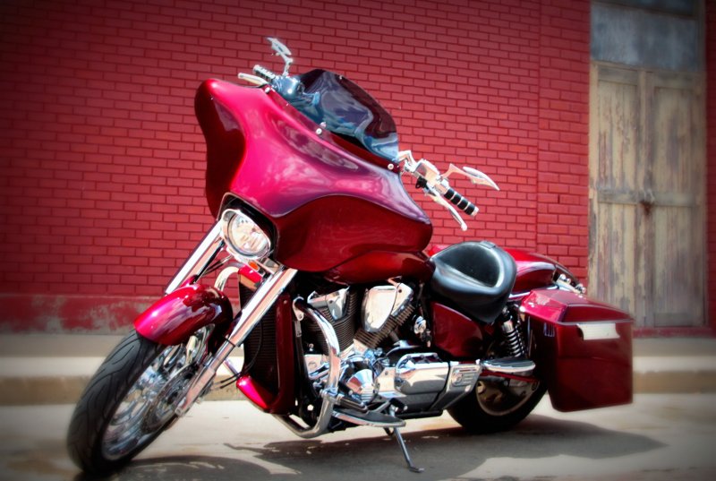 Honda VTX 1300 кастом выхлоп