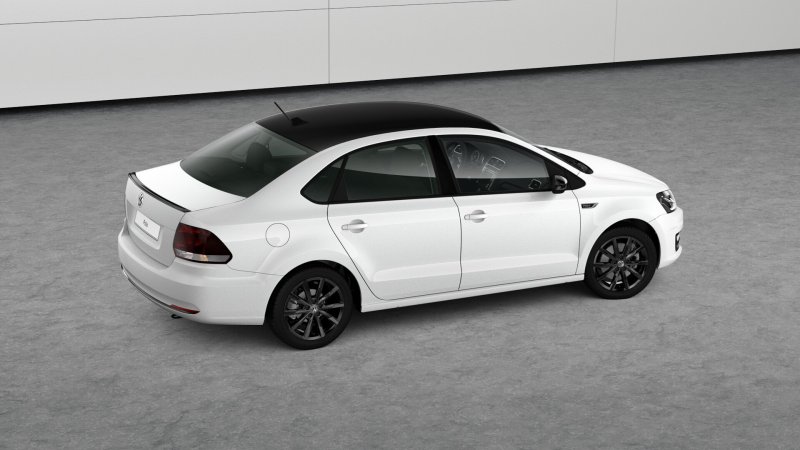 Volkswagen Polo с черной крышей