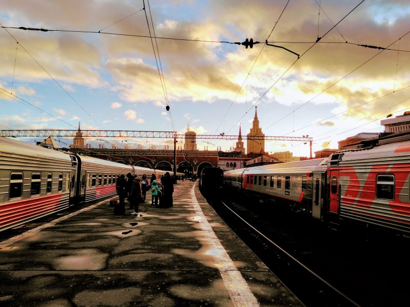 Казанский вокзал Москва перрон