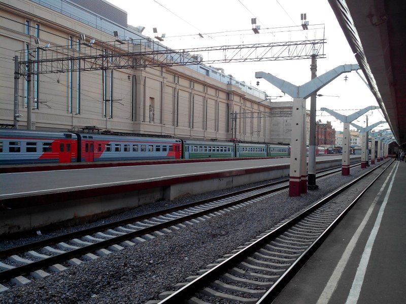 Перрон Московского вокзала СПБ