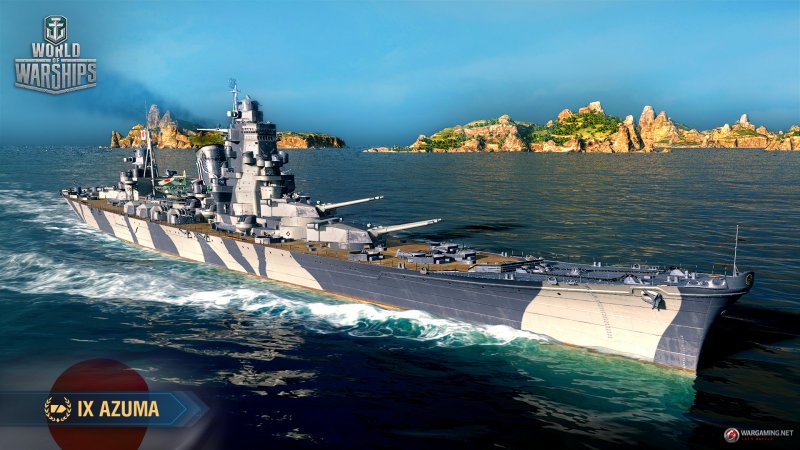 Адзума крейсер в World of Warship