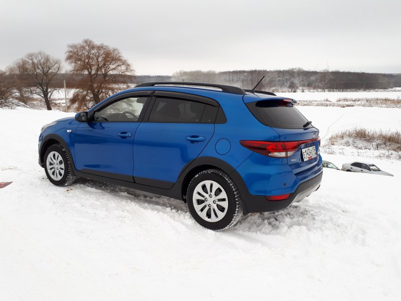Kia Rio x-line синий