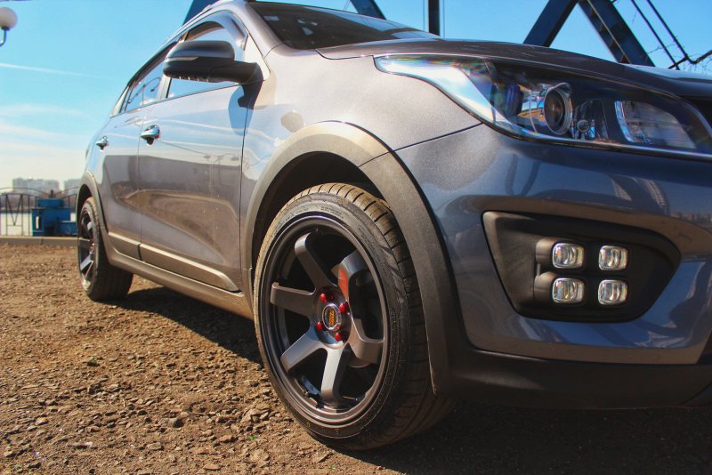 Kia Rio x-line stance