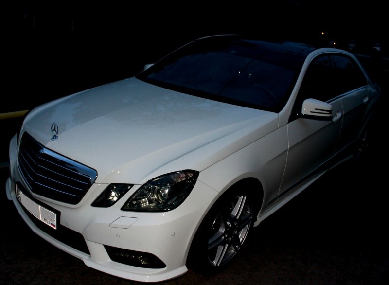 Тонированный фары Мерседес w212