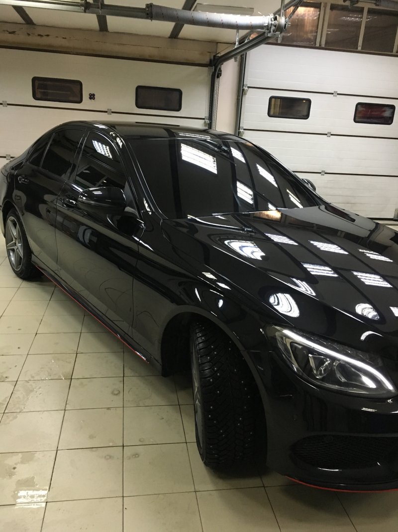 Мерседес w205 черный тонированный