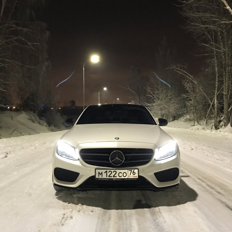 Мерседес е63 АМГ тонированный зимой