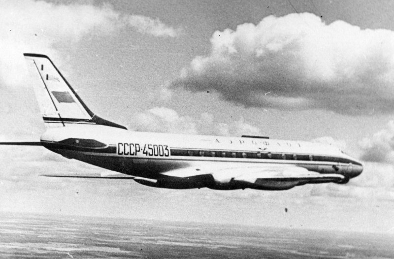Ту-124а (прототип ту-134), СССР-45075, Новогиреево