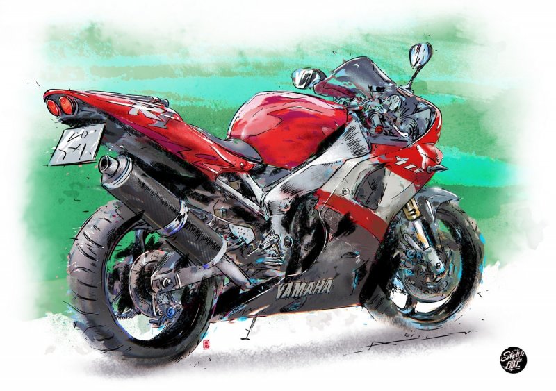 Мотоцикл Yamaha r1 Art