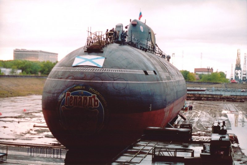 Подводная лодка 941 акула в Сухом доке