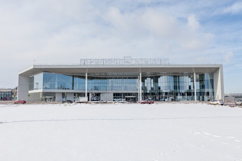 Нижний Новгород аэропорт Стригино зимой