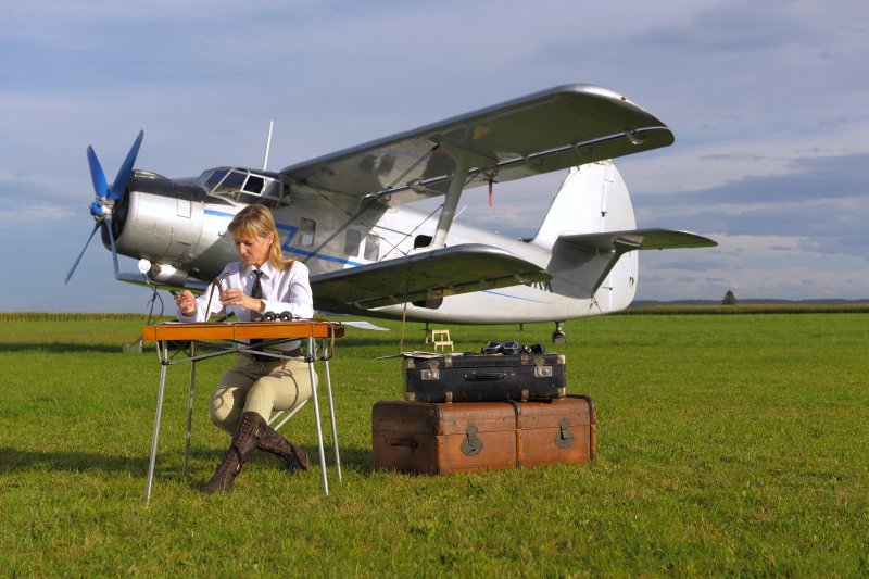АН-2 биплан внутри