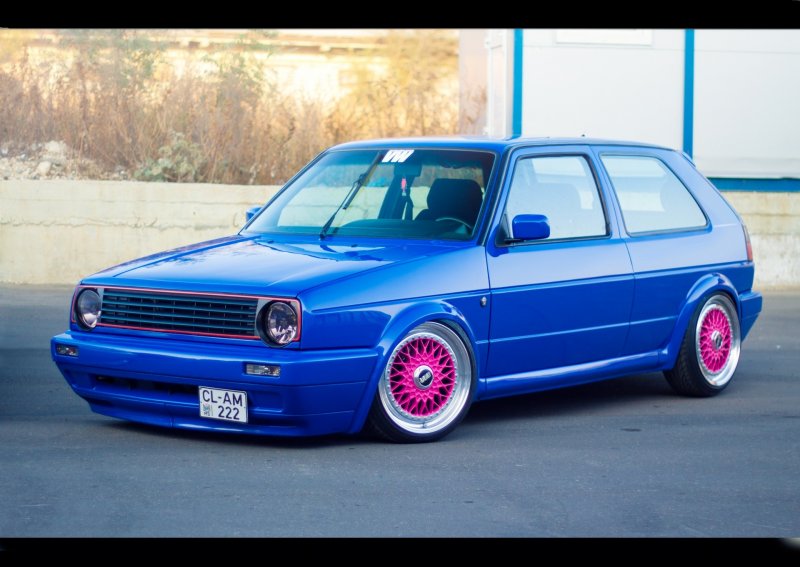 Volkswagen Golf mk2 синий