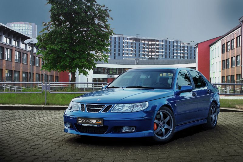 Saab 9-5 синий