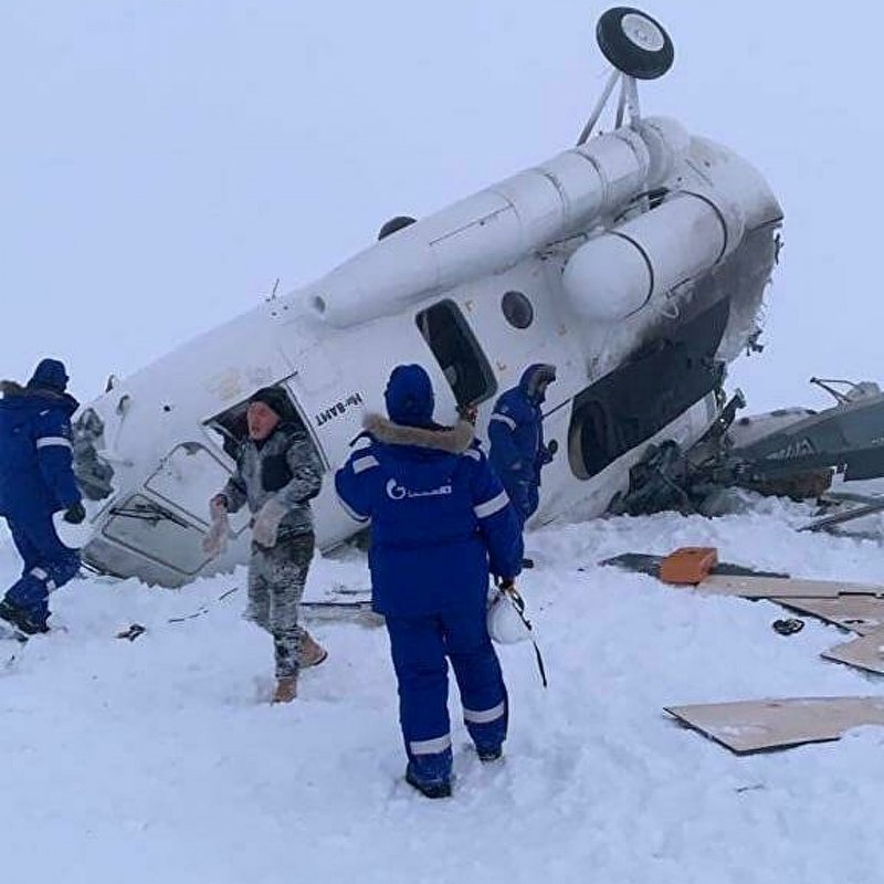 Ямал вертолет посадка ми-8