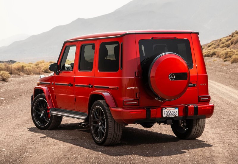 Mercedes g63 AMG красный