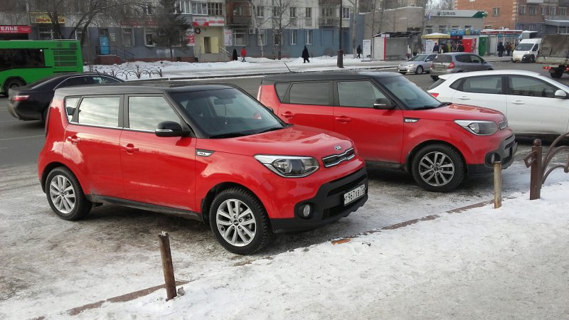 Киа соул красно черная
