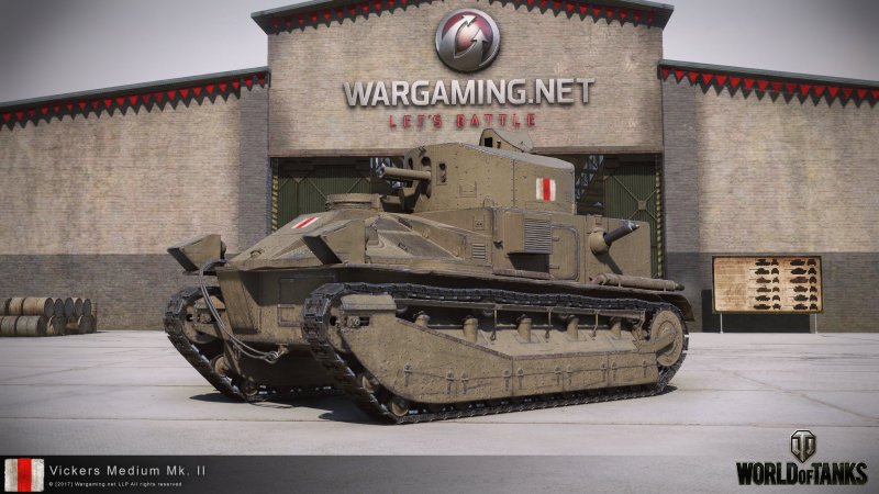 Vickers Medium Tank 3d model