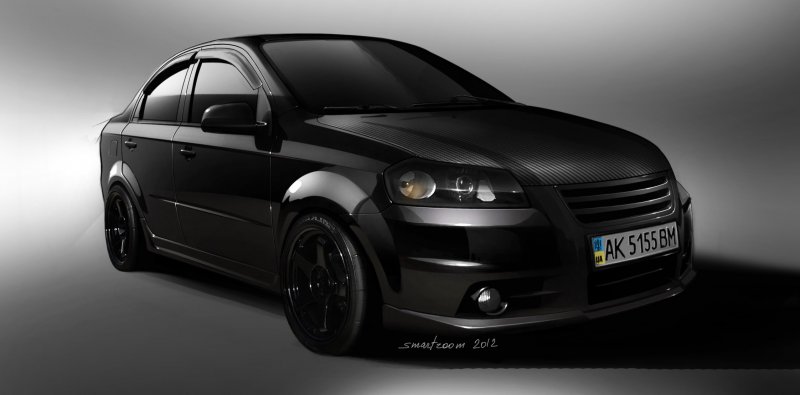 Chevrolet Aveo t250 черная