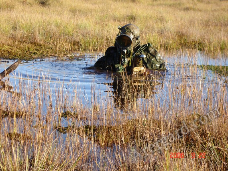 Военные застряли в болоте