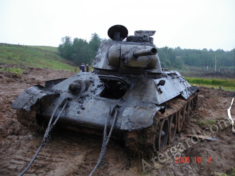 Танк т34 выкопали