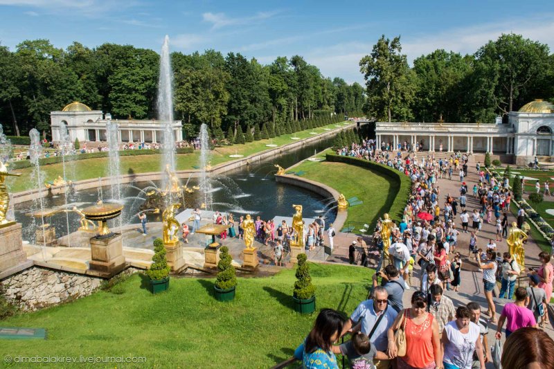 Фонтаны в Петергофе открытие 2014