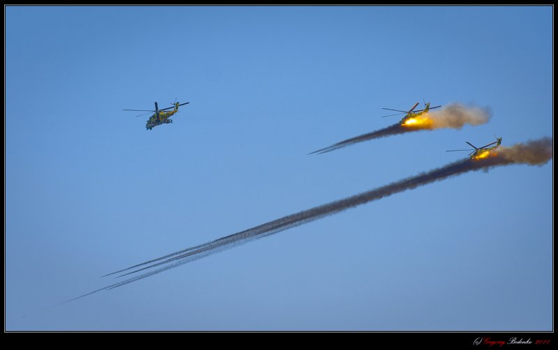 Неуправляемые ракеты на вертолетах ми-24