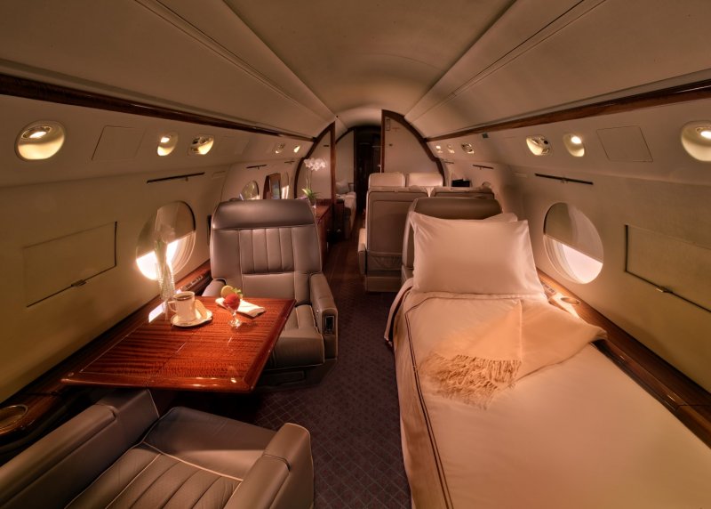 Gulfstream 550 интерьер