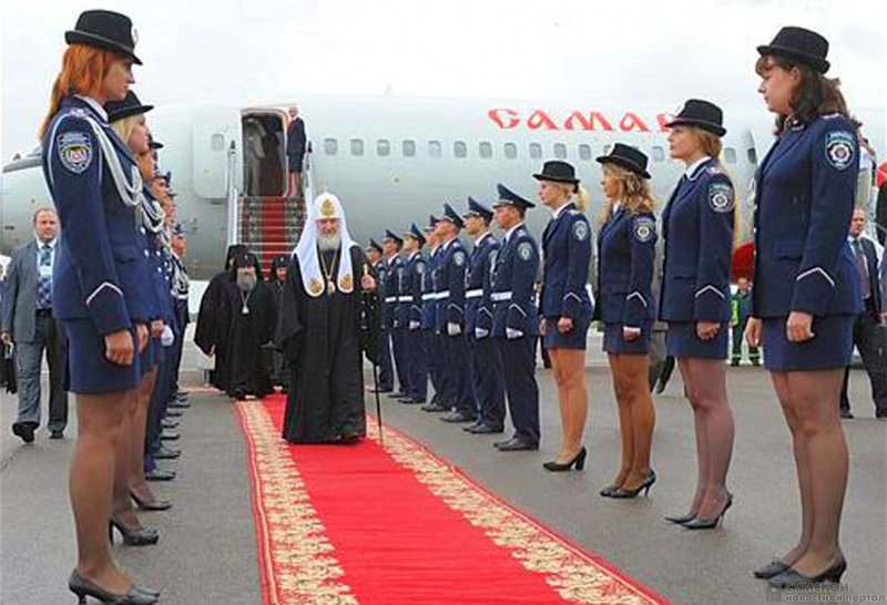 Почётный караул Патриарха Кирилла
