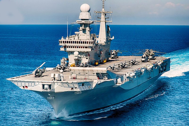 Кавур авианосец ВМС Италии