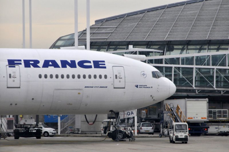 Самолет Air France в Шарль де голь
