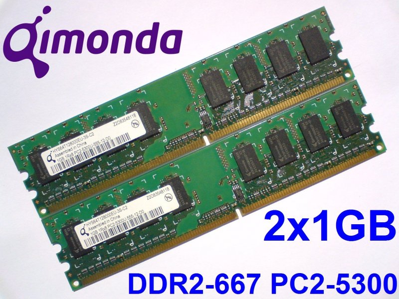 1gb ddr2 667 x2pcs