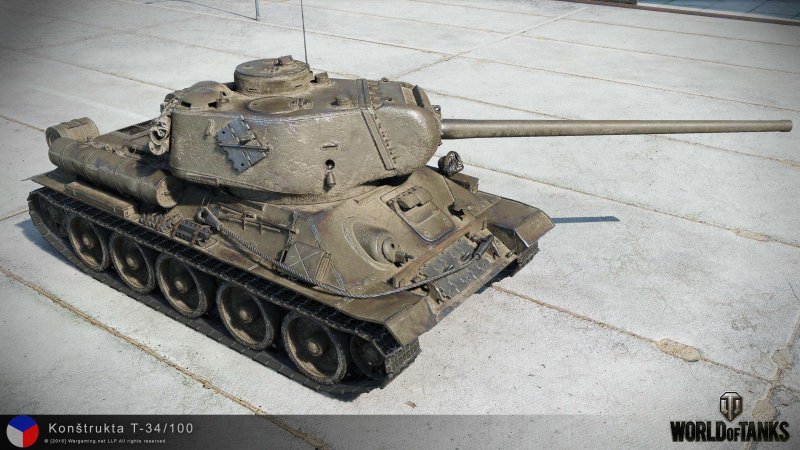 World of Tanks танк т34 100