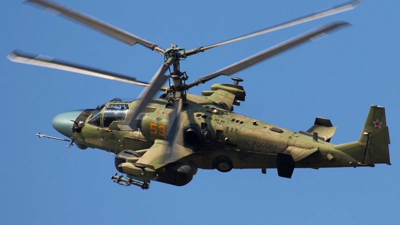 Военный вертолет ка 52