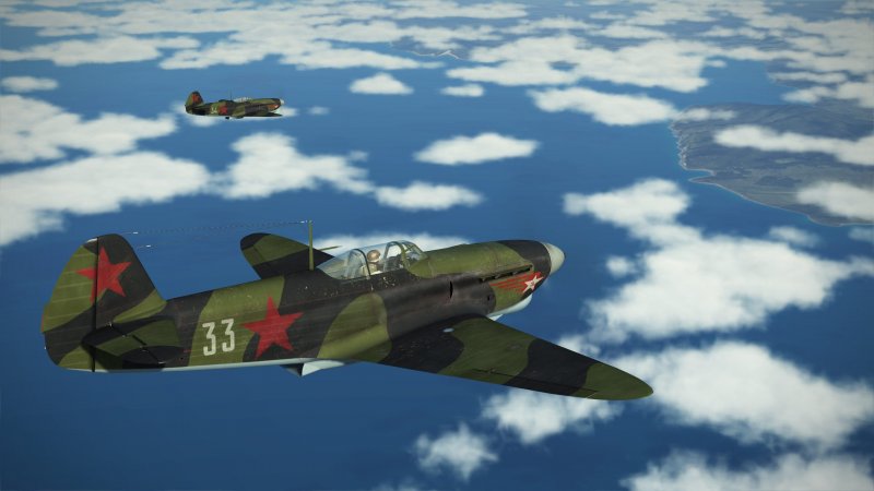 Советский истребитель "як-1б"