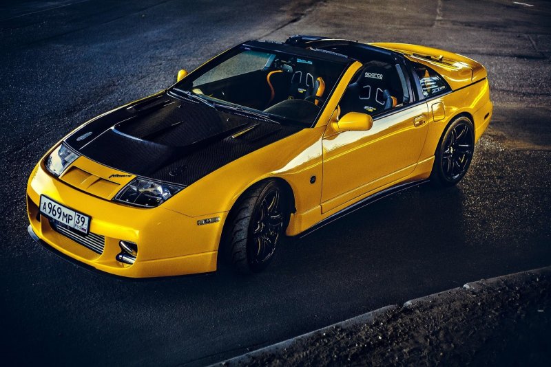 Ниссан 300zx желтая