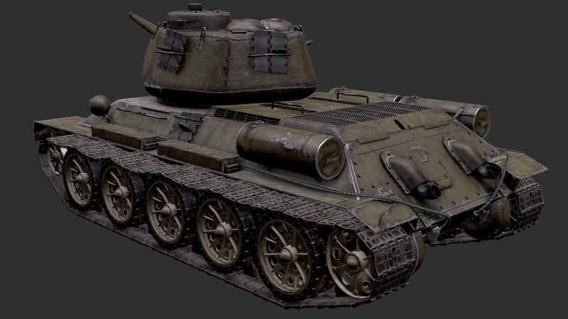 Танк т-34 85 сверху