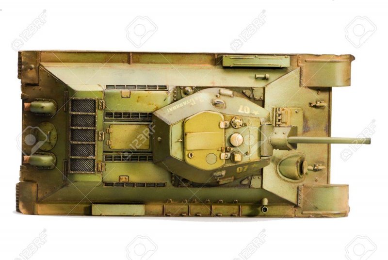 Т-34 средний танк вид сверху