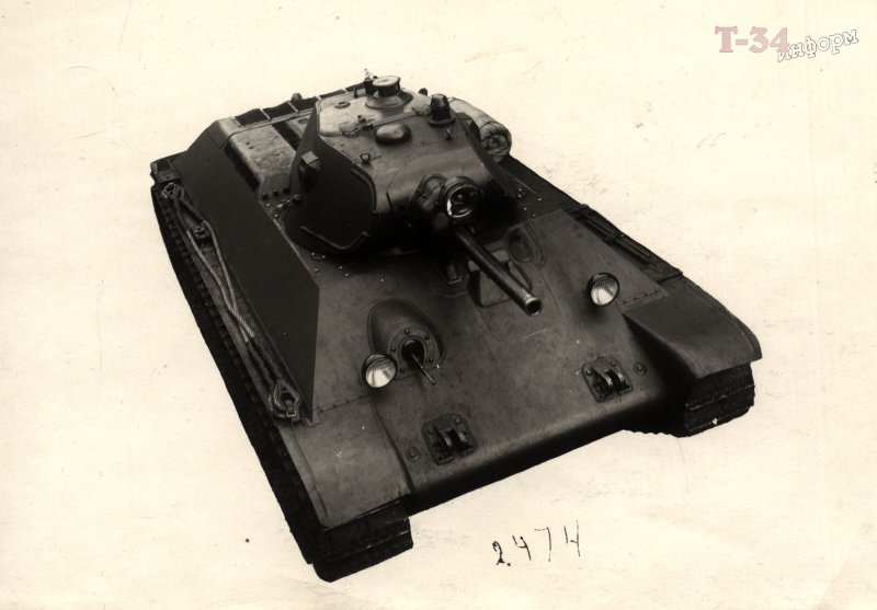 Вид сверху с башни танка т-34