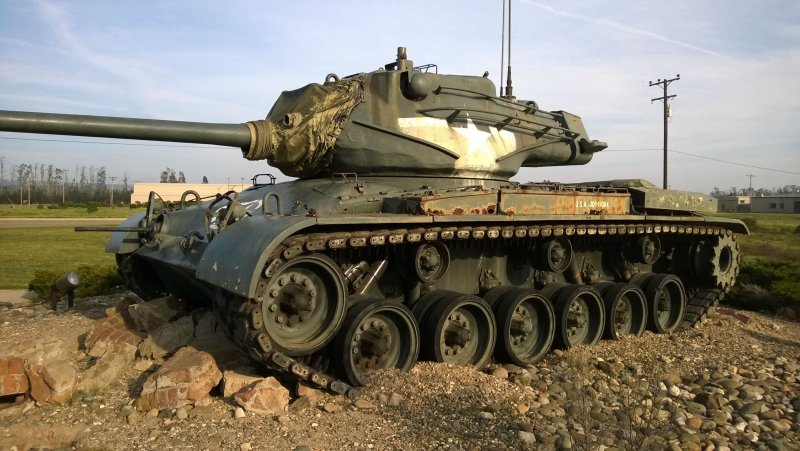 Танк м47 Паттон сбоку