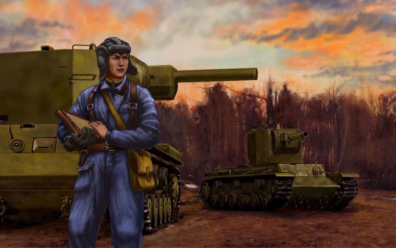 Мальчик на танке картинка